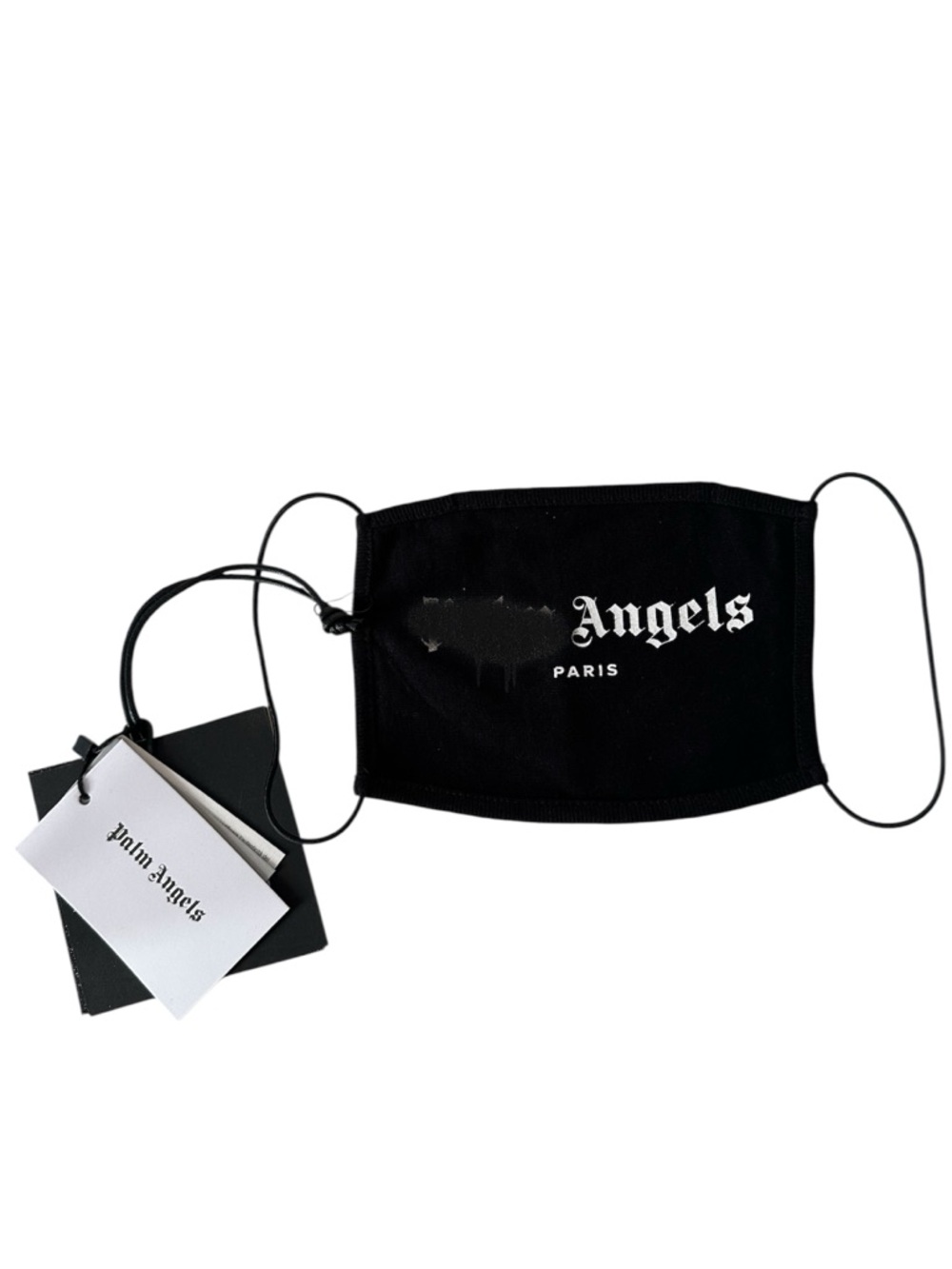 Palm Angels Paris Logo Face Mask – Black (Authentic, New w/ Tags)